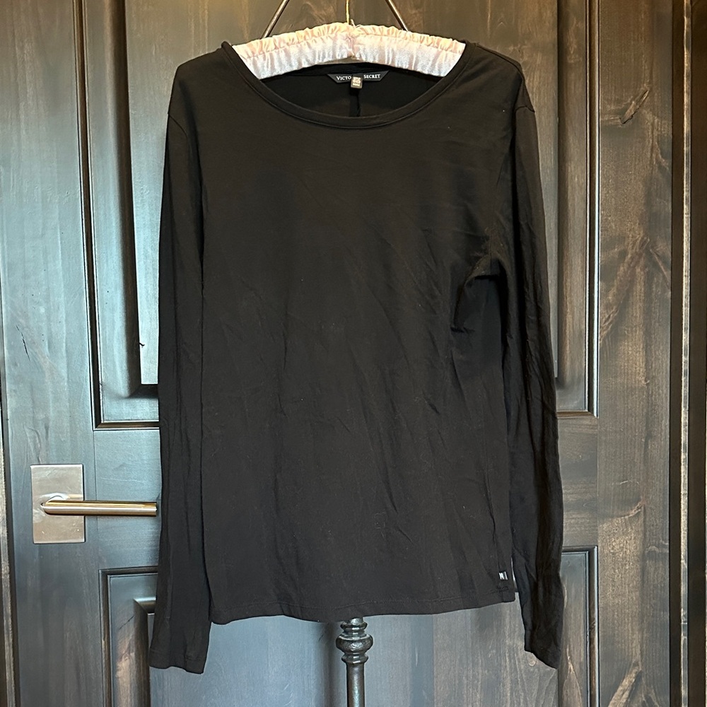 Victoria's Secret Black Long Sleeve Shirt